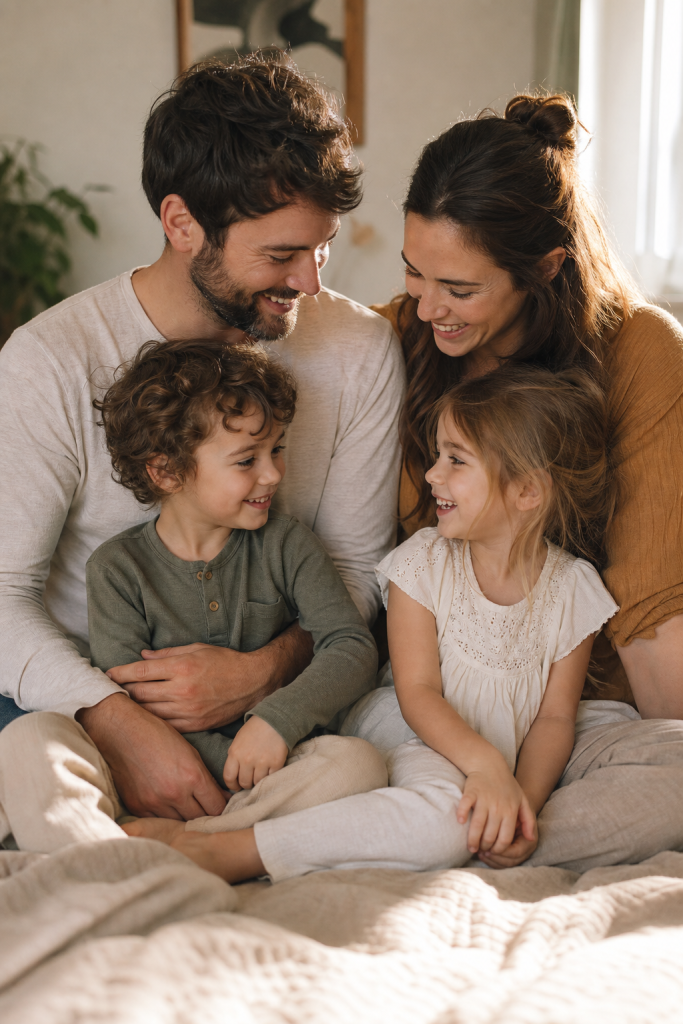A happy, healthy family protected by the right coverage